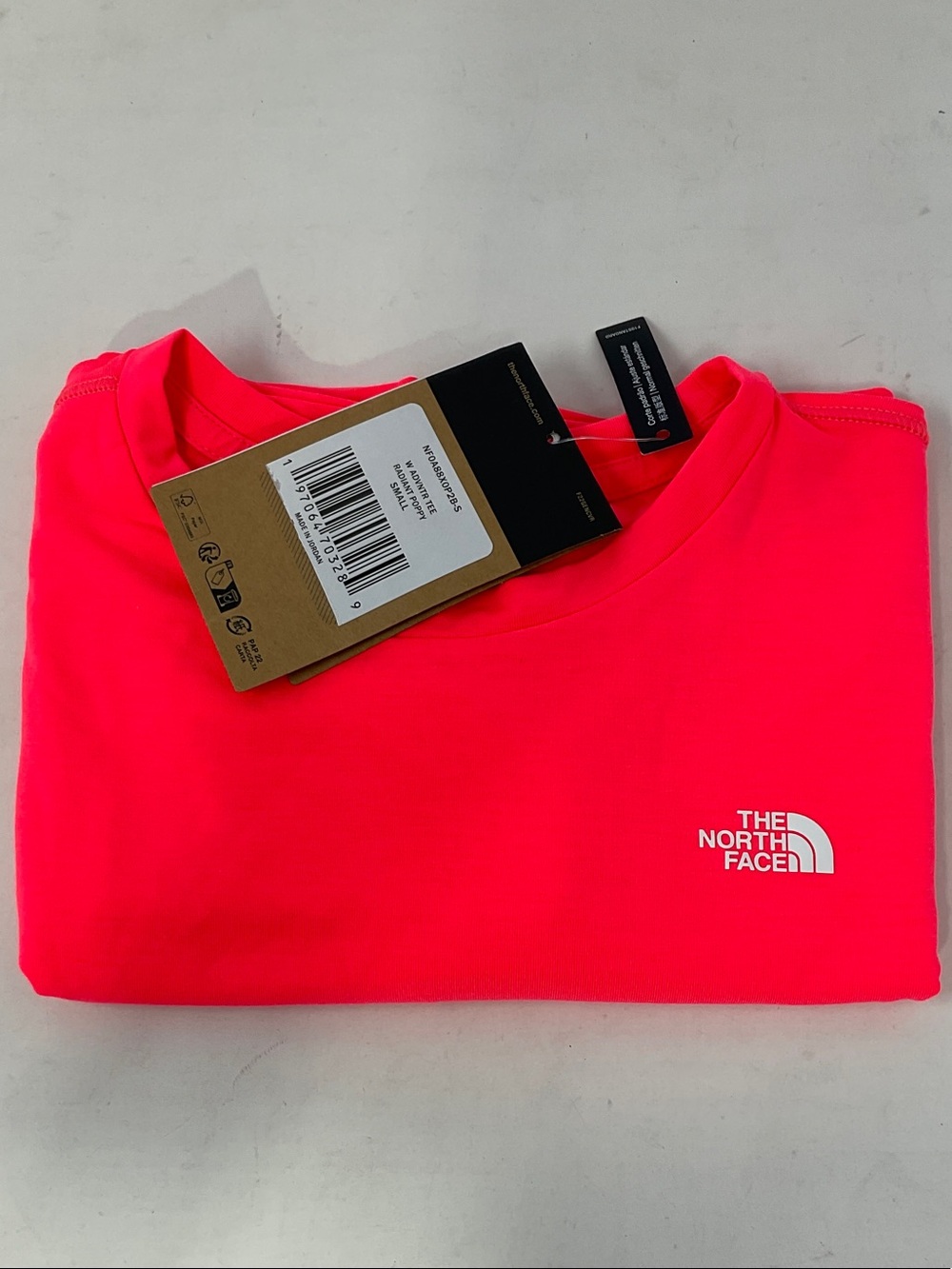 The North Face Neon Pink Short Sleeve Crew Tee